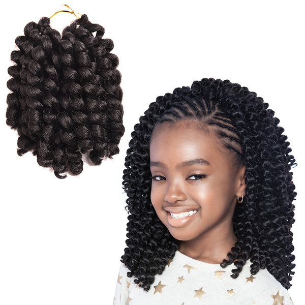 Hot Sale 8 inch jumpy wand curl Crochet Braids Crochet Hair Extensions  jamaican havana mambo twist braiding hair