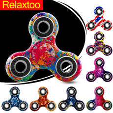  DIY Tri Fidget Hand Spinner Gyro Toy Stress Relief Finger EDC Focus Toys for ADHD Autism 