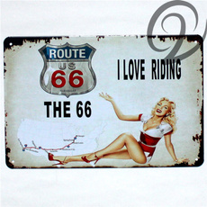route66, Decor, metalsign, Love