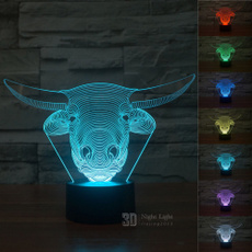 energysavinglamp, cow, 3dledlamp, Novelty