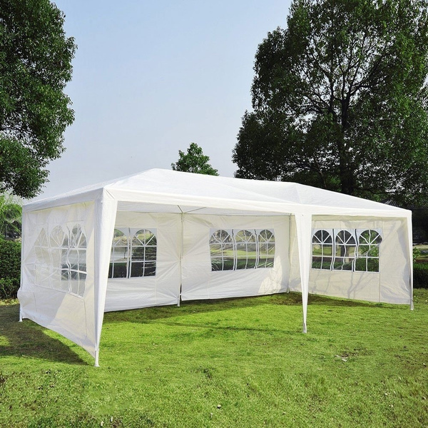 Details about   10 x 10 ft Canopy Tent Outdoor Wedding Party Camping Shelter Shade Gazebo Cover 
