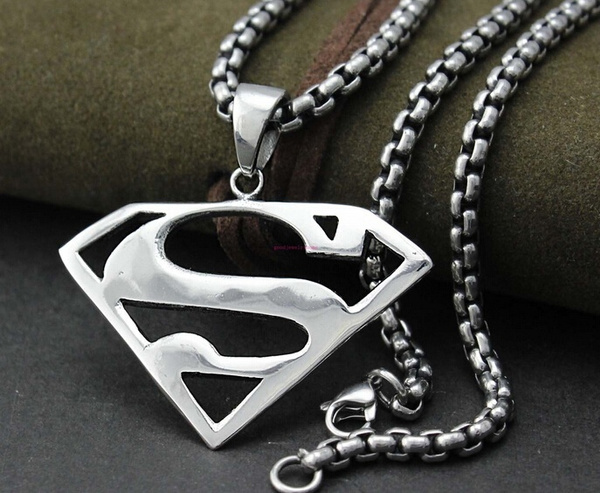 Superman locket sale with chain