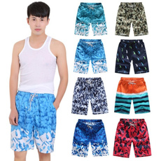 Summer Men Boxers Flower Pattern Men Swimwear Shorts Beach Pants