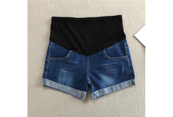 Elastic Waist Belly Denim Maternity 