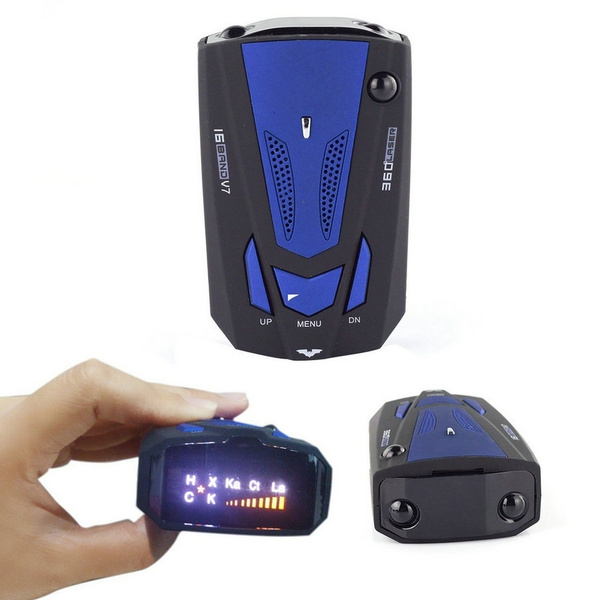 Neue Auto Radar Warner 16 Band Akustischer Alarm V7 Anti Laser Radar Warner Led Anzeige Wish