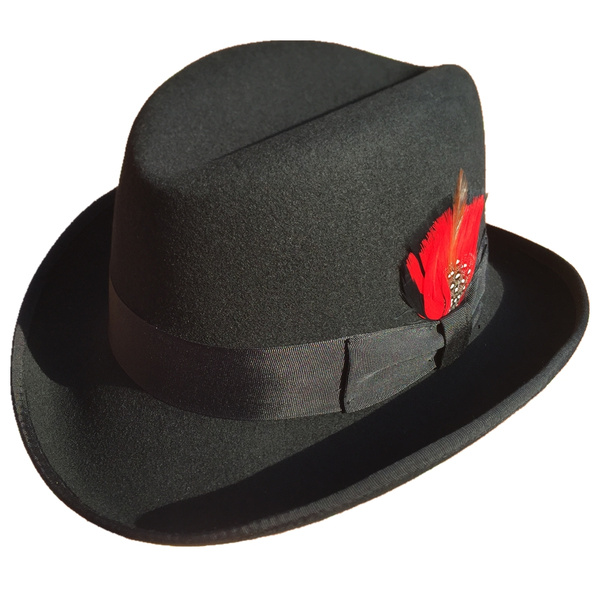 wool felt homburg hat