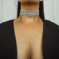 Chain Necklace, DIAMOND, Jewelry, Crystal Jewelry