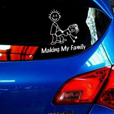 decalsampbumpersticker, Car Sticker, windowsticker, Family