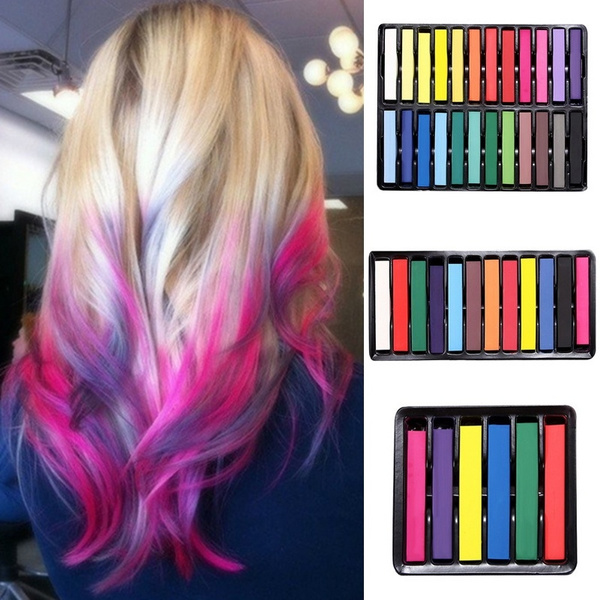 Burning Secret Beauty Convenient Temporary Super Hair Dye Colorful Chalk  Hair Color Alcohol-Free Chalks for The Hair Giz Pastel | Wish