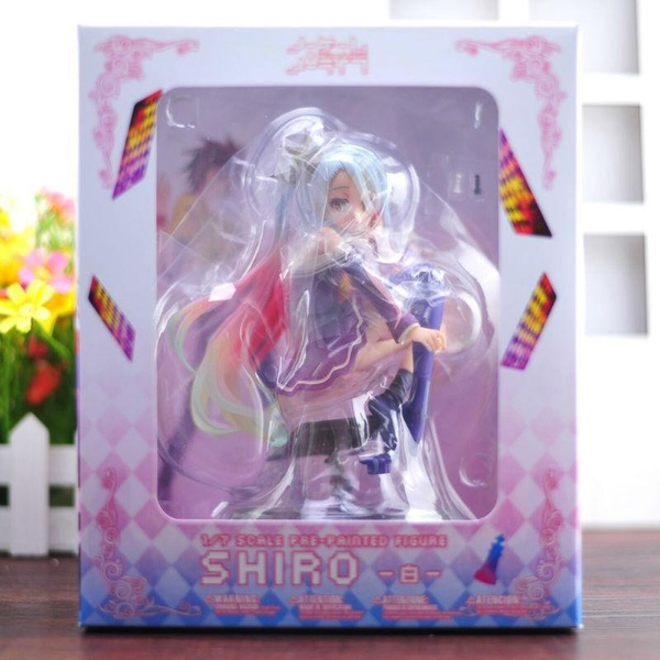 Anime NO GAME NO LIFE SHIRO 1/7 Scale Figure Figurine Toy Girl New No Box 15cm 