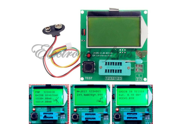 Digital LCD GM328A Transistor Tester Capacitance LCR ESR Meter MOS/PNP/NPN V2PO 
