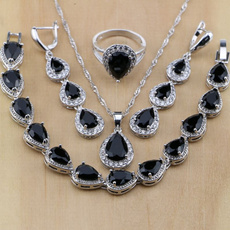 Sterling, 925sterlingsilverjewelryset, white topaz, gemstonejewelryset