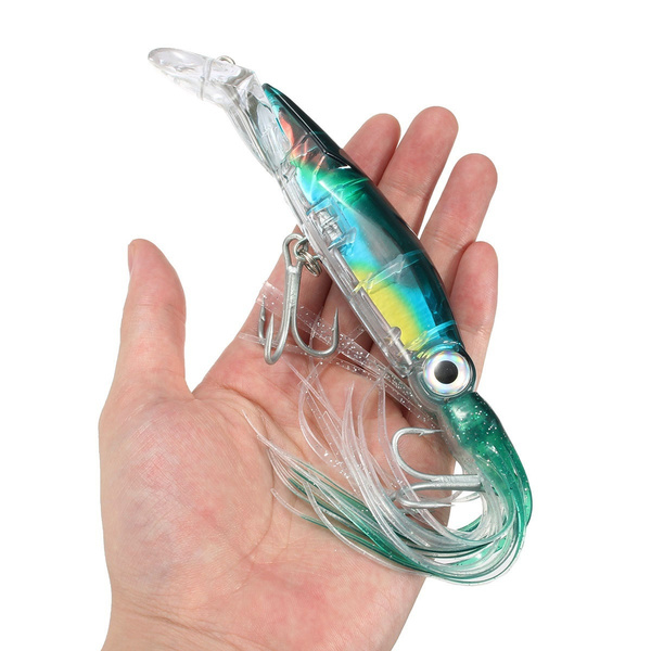 HGYCPP Sea Fishing Bionic Squid Bait with Ear Thin Fin Soft Baits  Fish-shaped Fake Lure Fish Bite