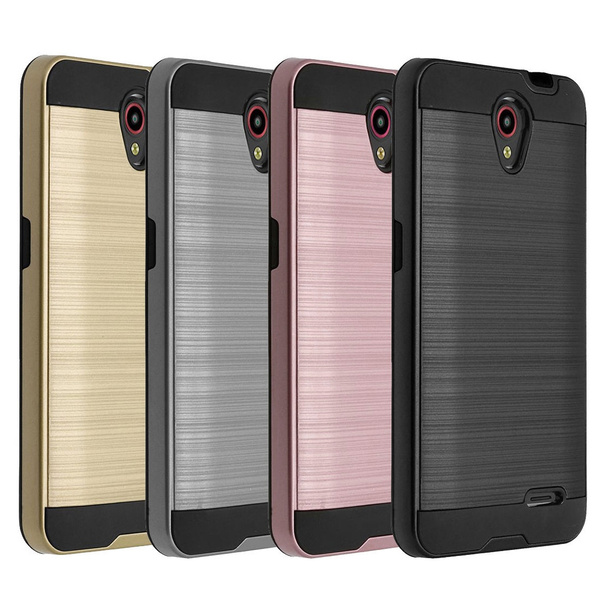 For ZTE Maven 3 Z835 ZTE ZFive 2 LTE Case Metal Brushed Texture