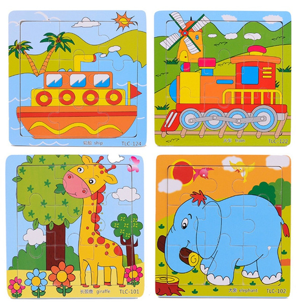 wooden puzzles for toddlers