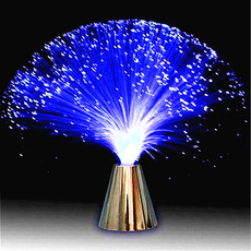 Home Decoration Starry Flash Colorful LED Fiber Optic Light Lamp Silver-plated Stand Lamp Christmas Holiday Wedding Decor