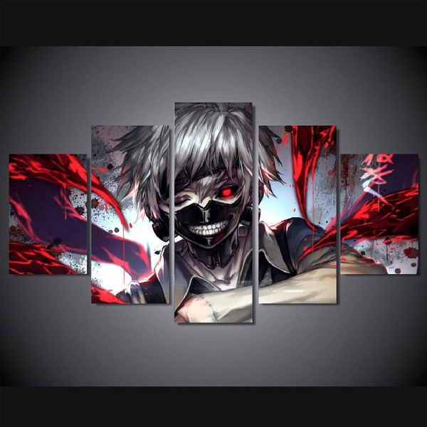 5 Panel Anime Tokyo Ghoul Kaneki Ken Wall Art Picture Home Decoration Living Room Canvas Print Wall Picture Printing On Canvas Wish 5 Panel Anime Tokyo Ghoul Kaneki Ken Wall Art Picture Home Decoration Living Room Canvas Print Wall Picture Printing On Canvas Wish