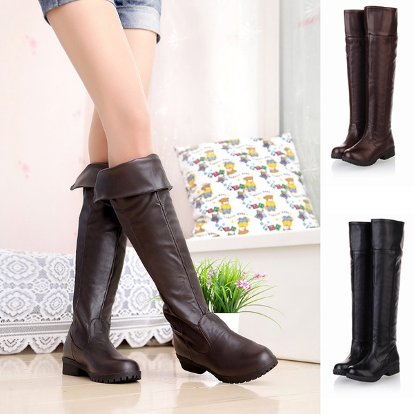 Moda Botas De Nieve 2017 Gris Cuero Mitad De La Pantorrilla Rebordear Perla  Bordado Casual Invierno