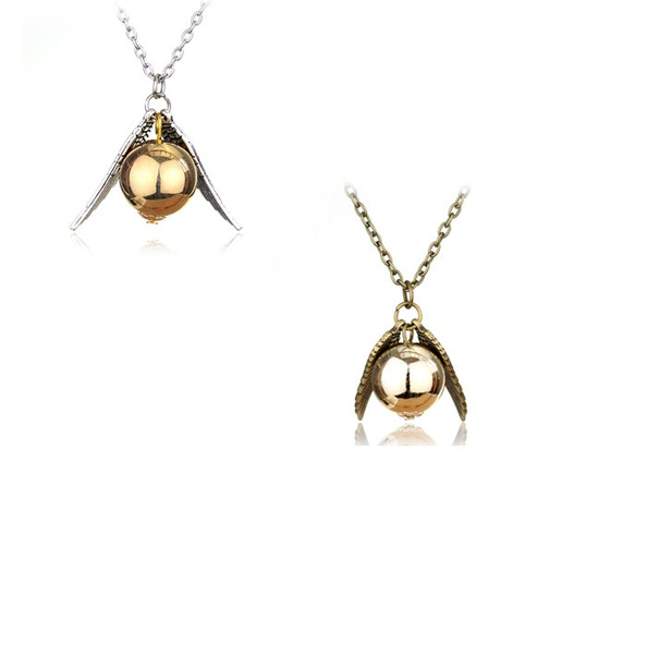 golden, goldensnitchnecklace, Moda, Joias