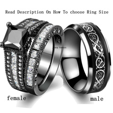 Couple Rings, Fashion Jewelry, Stainless Steel, wedding ring