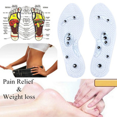 1Pair Shoe Gel Insoles Magnetic Massage Foot Health Care Pain Relief Therapy Relaxation Massager Comfort Foot Pads  ( Women Size:US 4.5-9, Men Size:US 6.5-10)