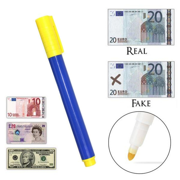 2X Bank Note Tester Pen Money Checking Detector Marker Fake Banknotes Office ji 