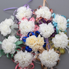 Bridesmaid, Flowers, Rosa, wristflower
