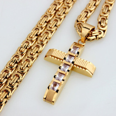 goldplated, Goth, hip hop jewelry, punk necklace