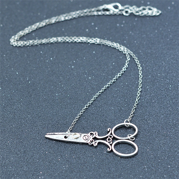 Necklace with on sale scissors charm