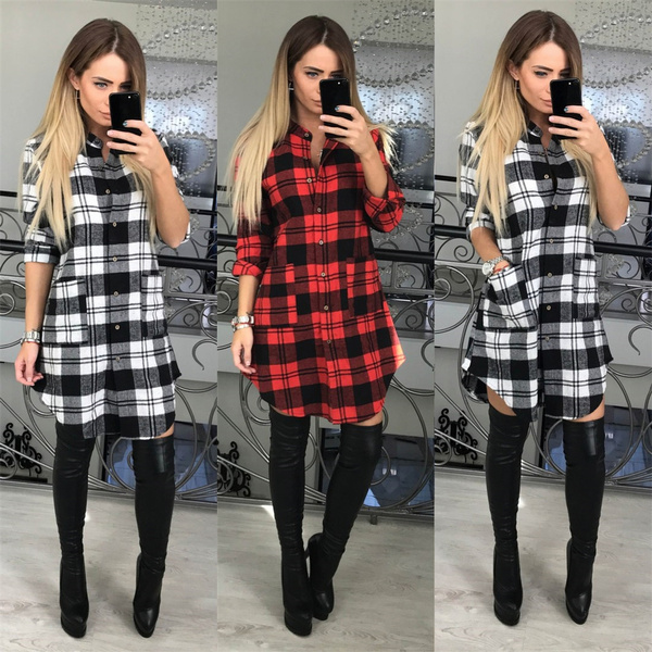 black checkered shirt outfit