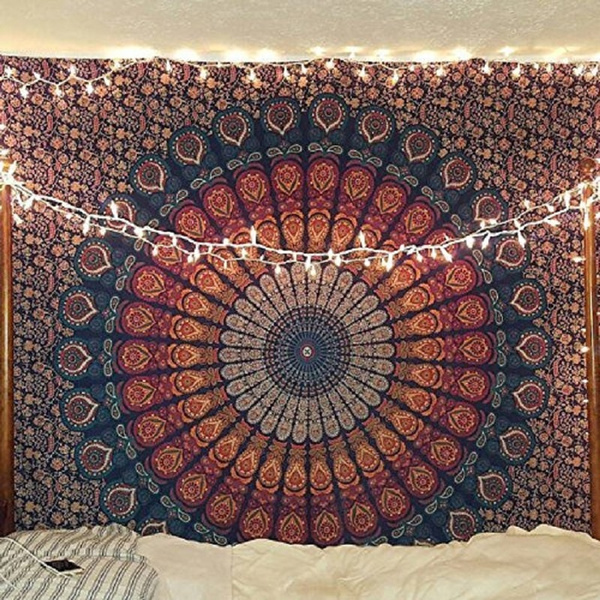 Large Mandala Tapestries Indian Hippie Wall Hanging Bohemian Cotton Bedding 