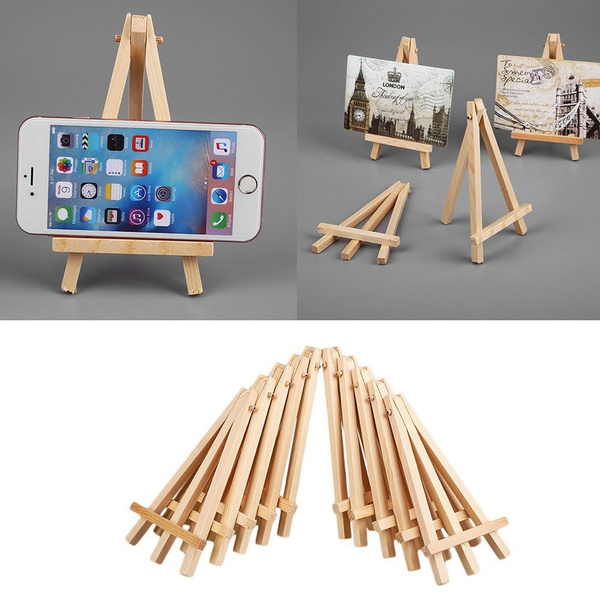 Tall Wooden Picture Stand Desktop Display Picture Stand, Art Craft