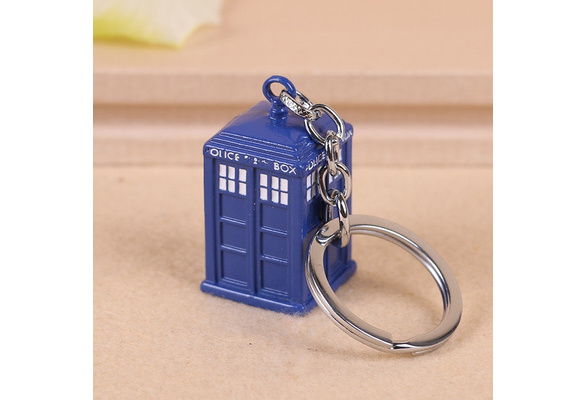 Tardis Keys Who Inspired Handstamped Key Chain Police Box Keyring Key chain The Doctor Dr