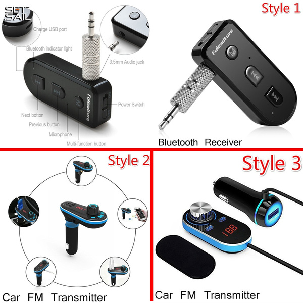 4.1 Bluetooth Music Audio Stereo Adapter Receiver for Car AUX Home Speaker  MP3 Mini Wireless Bluetooth Adapter Hands-Free Car Kit for Home Audio Music  Streaming Sound System
