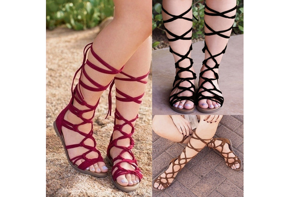 Women's lace up hot sale gladiator sandals