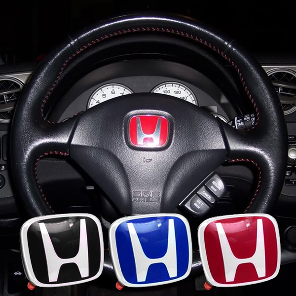 Car Styling 3D Metal Emblem Badge Decalcomanie Decalcomanie Decorazione per Auto a Accord Civic Odyssey CRV HRV Accessori Jazz Dimensioni : for Honda 