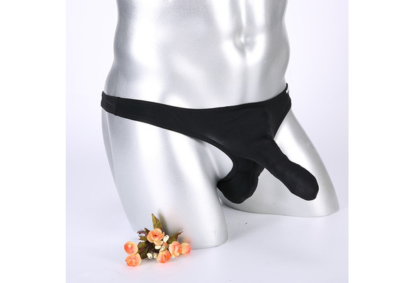 Men's Underwear The Elephant Nose Underwear Mesh Appeal Underwear for Men  Ultra-low-waisted Briefs Ice Silk Fabric