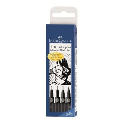 Faber-Castell Pitt Artist Brush Pen Manga Drawing Set