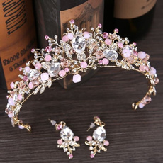 pink, princesscrown, Jewelry, Earring