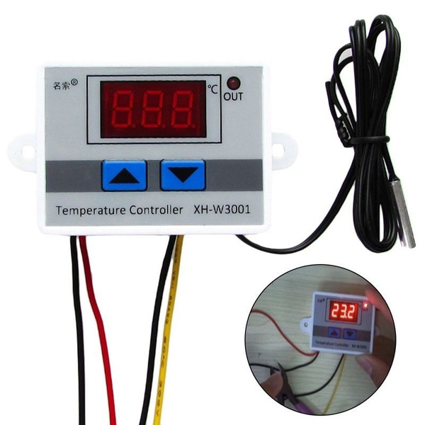 Digital LED Temperature Controller 10A Thermostat Control Switch Probe 