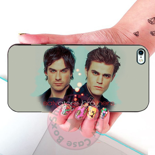 The Vampire Diaries Phone Case,Design Damon Salvatore/Stefan Salvatore Hard  Plastics Case Cover for Iphone/Samsung and So on Brand