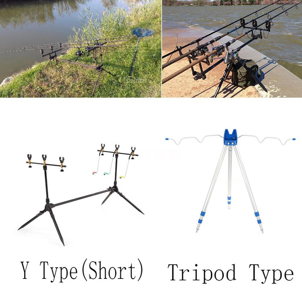 Bank Fishing Rod Holder Tripod Foldable Fishing Pole Stand for