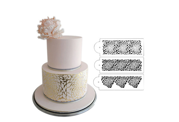 Designer Stencils Camilla Rose 3-tier Set Cake Stencils, Beige/semi-tr —  CHIMIYA