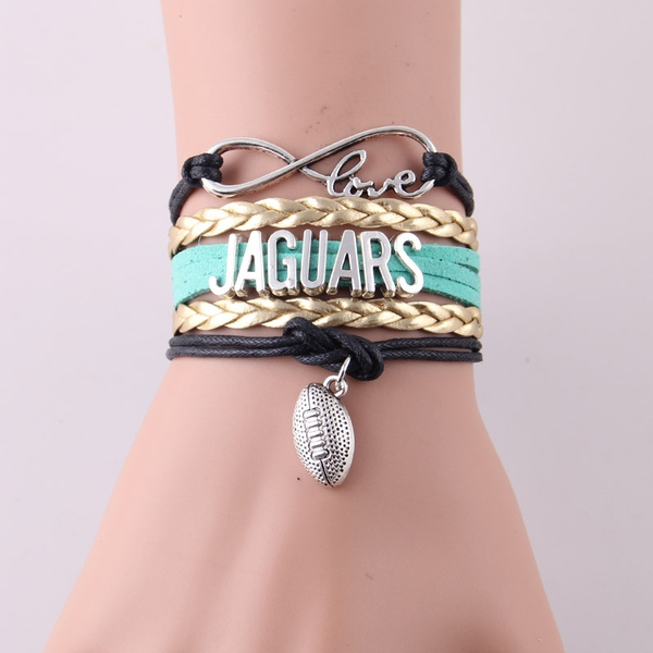 Infinity Love Jacksonville Jaguars bracelet NFL Sport Football