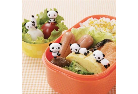 Cute Panda Food Picks Kawaii Bento Lunch Box Accessories Cocktail