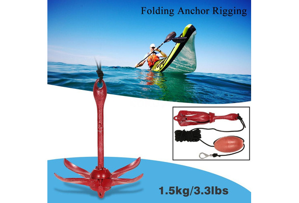 4 Tins Collapsible Whisk Foldable Kayak Canoe Anchor Accessories