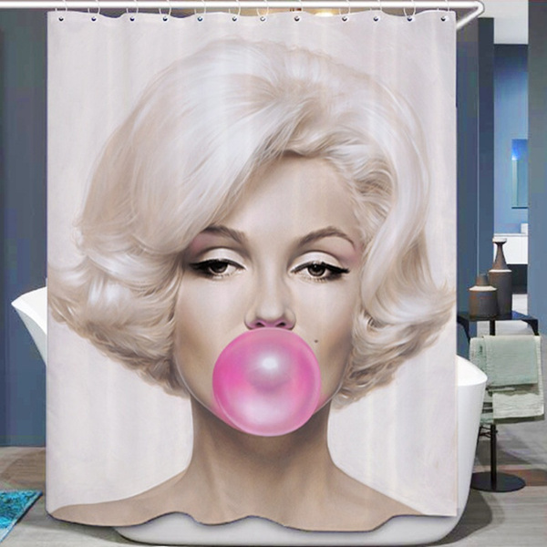 Sexy Marilyn Monroe 3d Waterproof Shower Curtain Bathroom Products Bathroom Accessories Home 8939