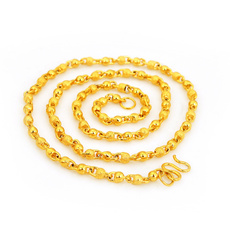 yellow gold, golden, Chain Necklace, necklacecollar