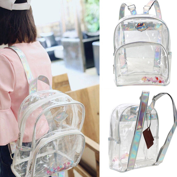 Wish shop clear backpack