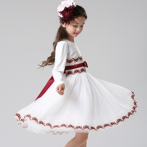 Girls Dresses White Children s Clothing Cute Teenage Girl One piece Dress Wish